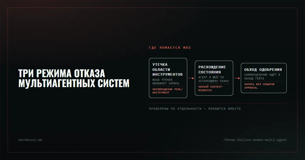 Три режима отказа мультиагентных систем